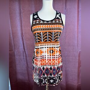 Blush Shredded Tank Top Juniors Size Small-Medium